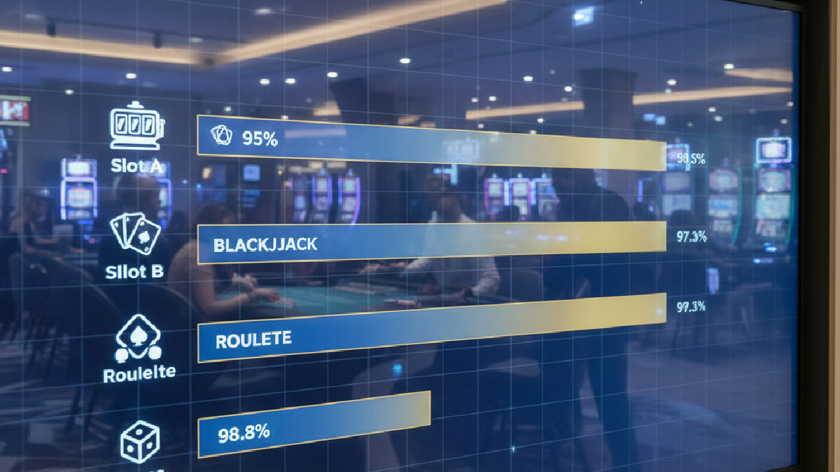 Farklı Jokera oyunlarına ait RTP oranlarının karşılaştırıldığı istatistiksel bir grafik.